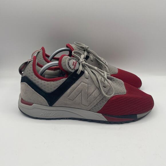 New Balance 247 Running Shoes Casual Grey Red Mens Size 9 main image 8
